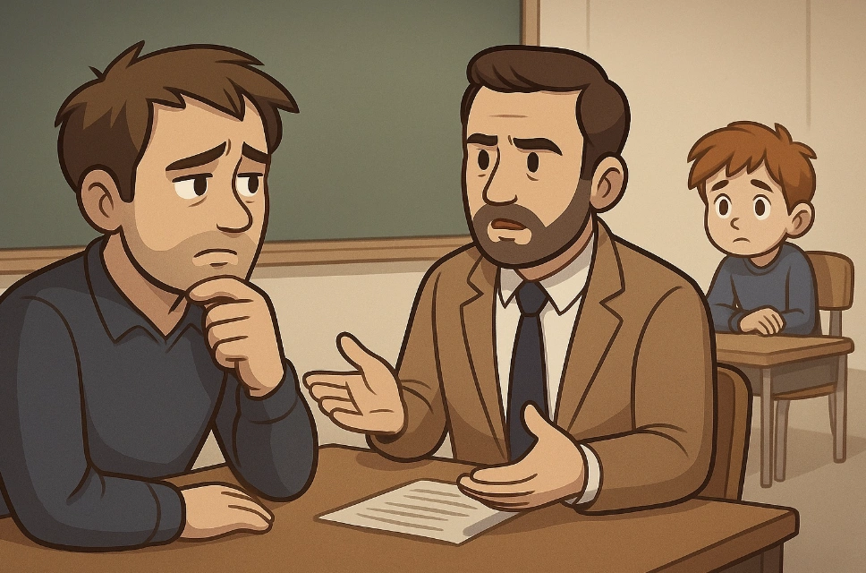 Elterngespräch in der Schule