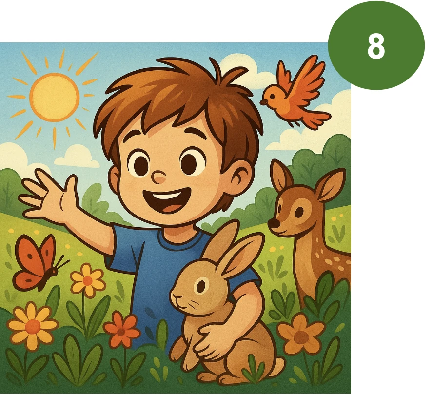 Kinder zeigen das Leben