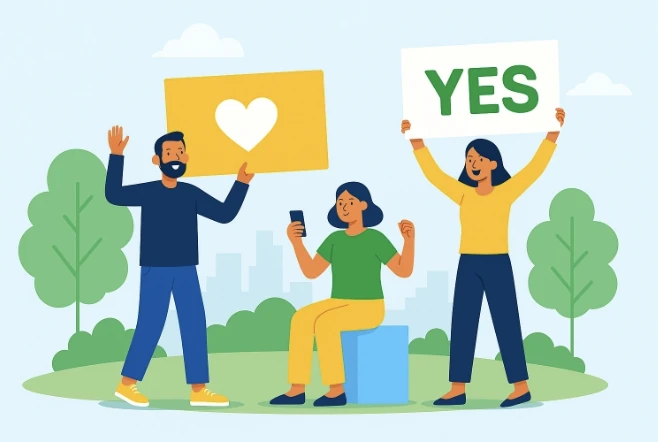 Unterstützer helfen vor Ort